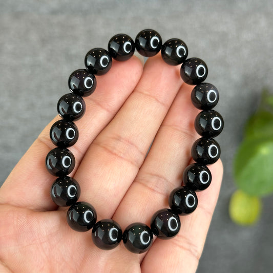 Natural Rainbow Obsidian High Quality Bracelet Size 10 mm