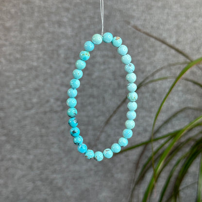 Natural Turquoise Bracelet Size 6.3 mm