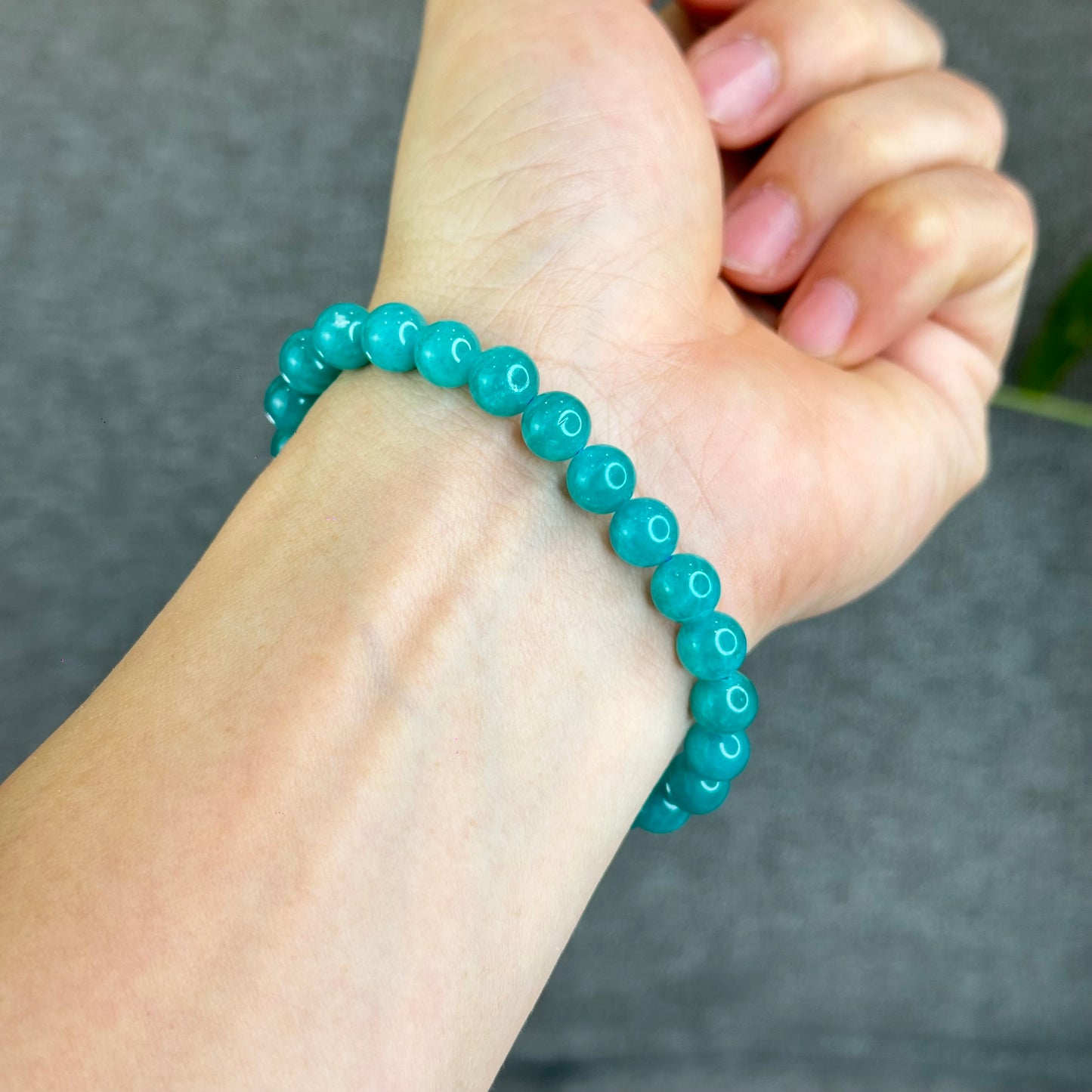Natural Amazonite Bracelet 7.5 mm