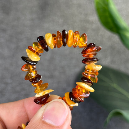 Multi Colour Amber Bracelet Size