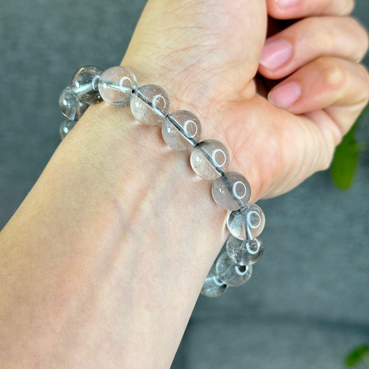 Bracelet Quartz Rutile Brookite Taille 11,5 mm