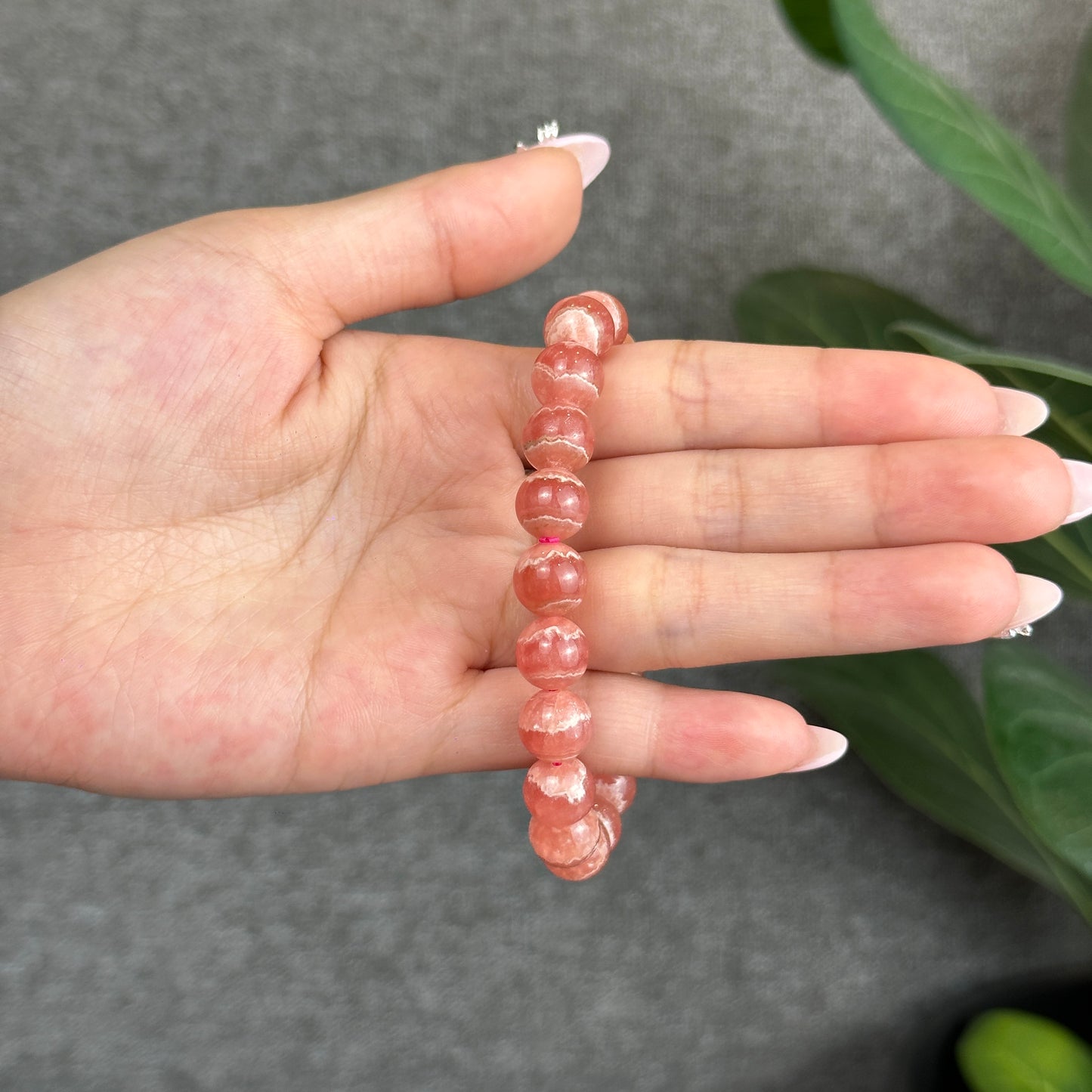 Rhodochrosite Bracelet Size 9.5 mm