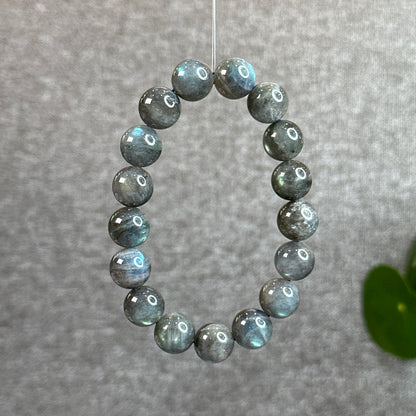 Natural Galaxy Dark Labradorite Bracelet Size 12.5 mm