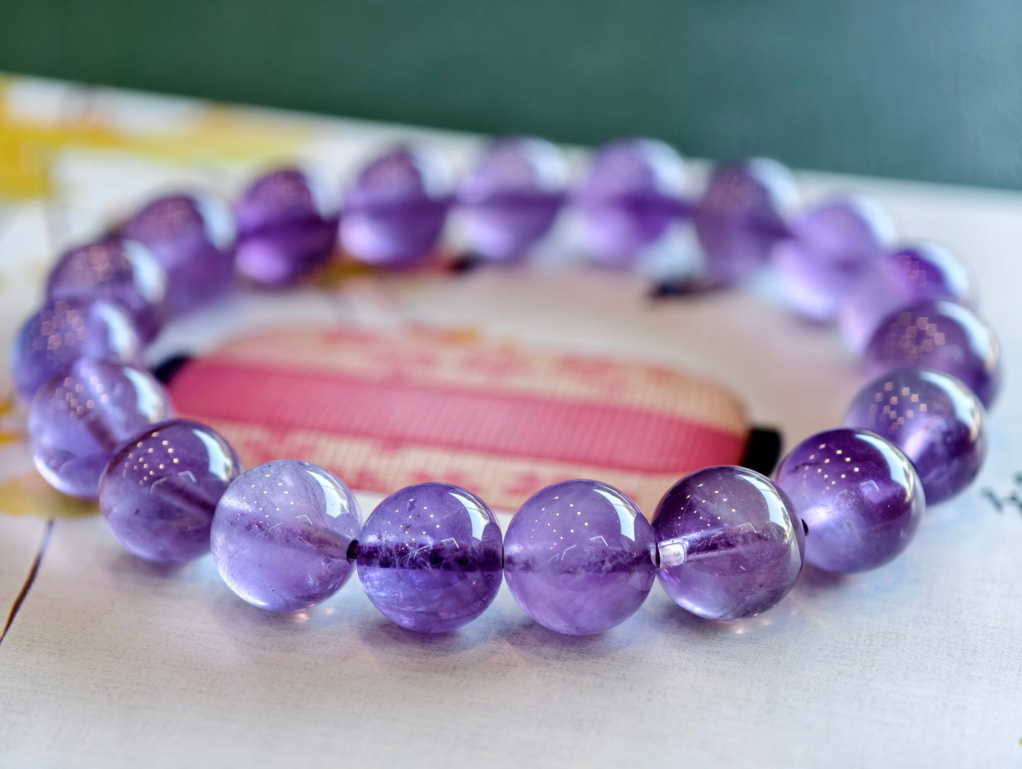 Natural Amethyst Bracelet Size 9.5 mm