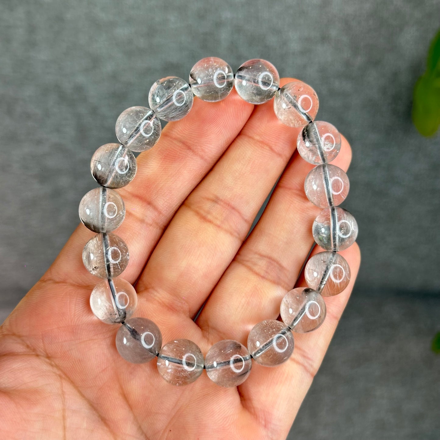 Bracelet Quartz Rutile Brookite Taille 11,5 mm