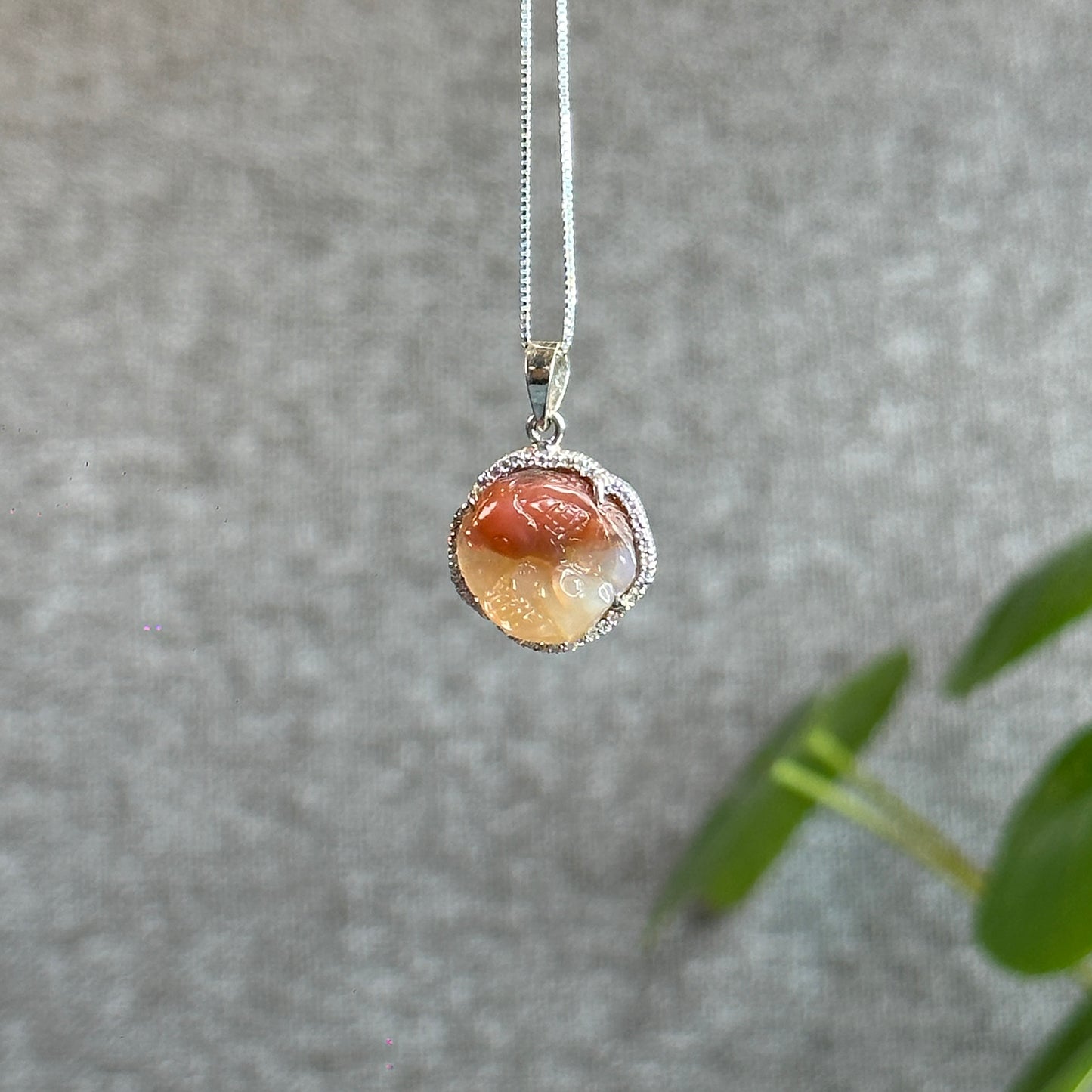 Pendentif Agate Poissons Petit