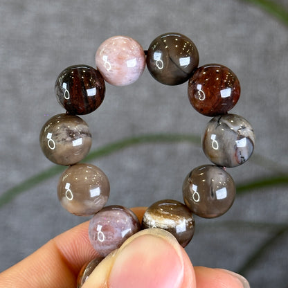 Natural Wood Fossil Bracelet Size 10 mm