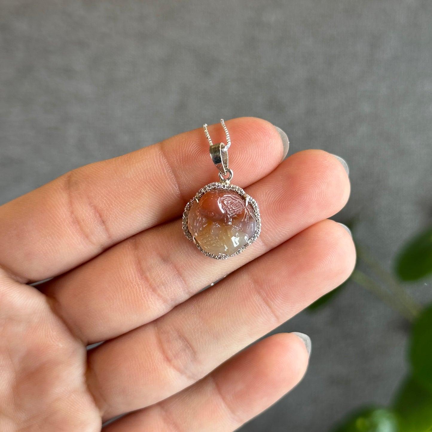 Pendentif Agate Poissons Petit