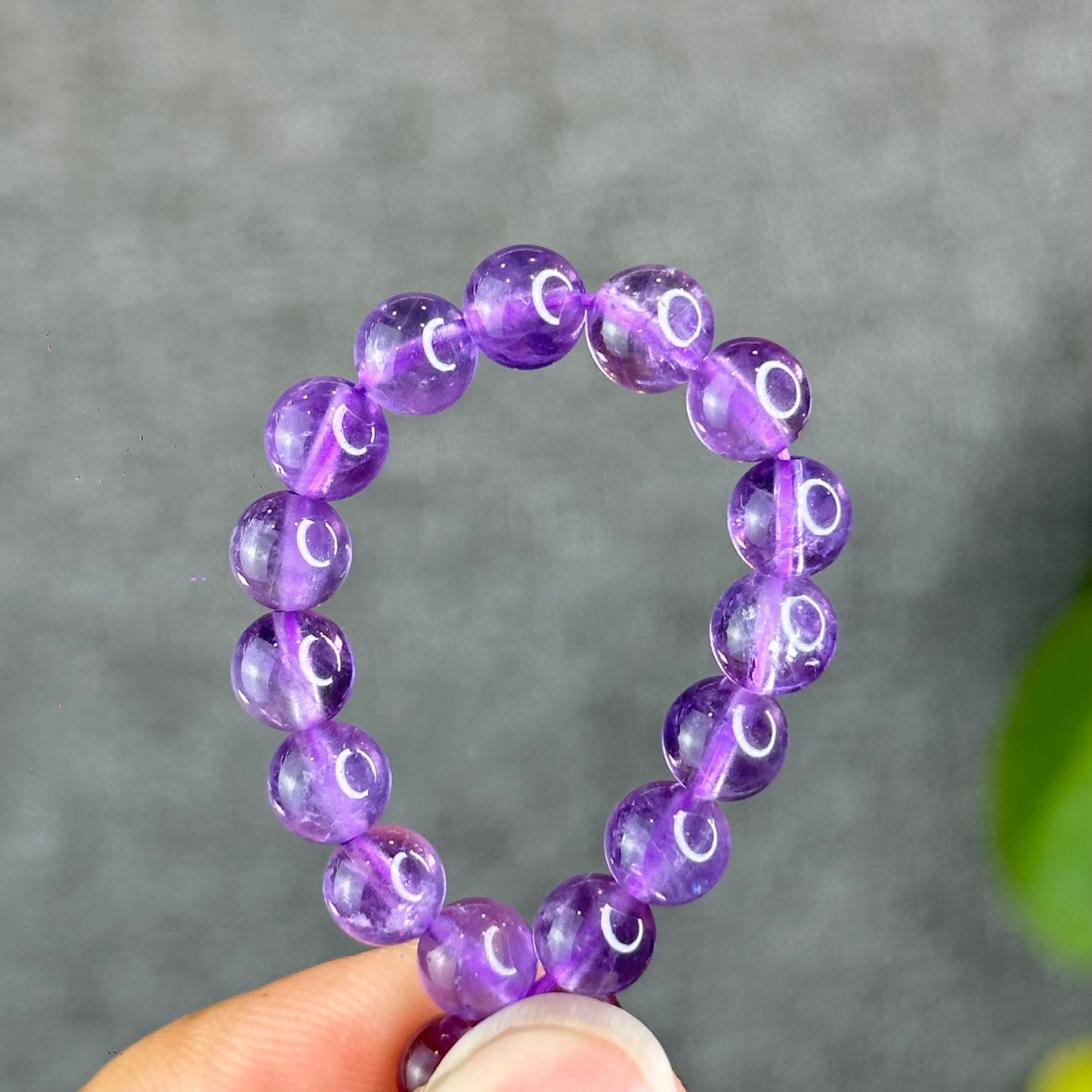 Natural Amethyst Bracelet Size 6 mm
