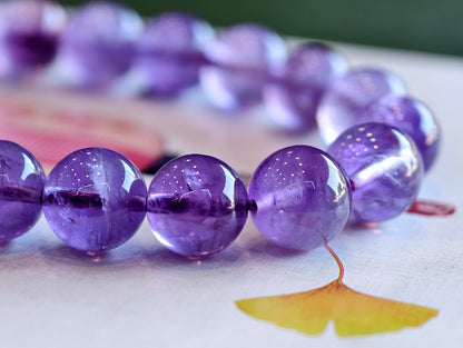 Natural Amethyst Bracelet Size 9.5 mm
