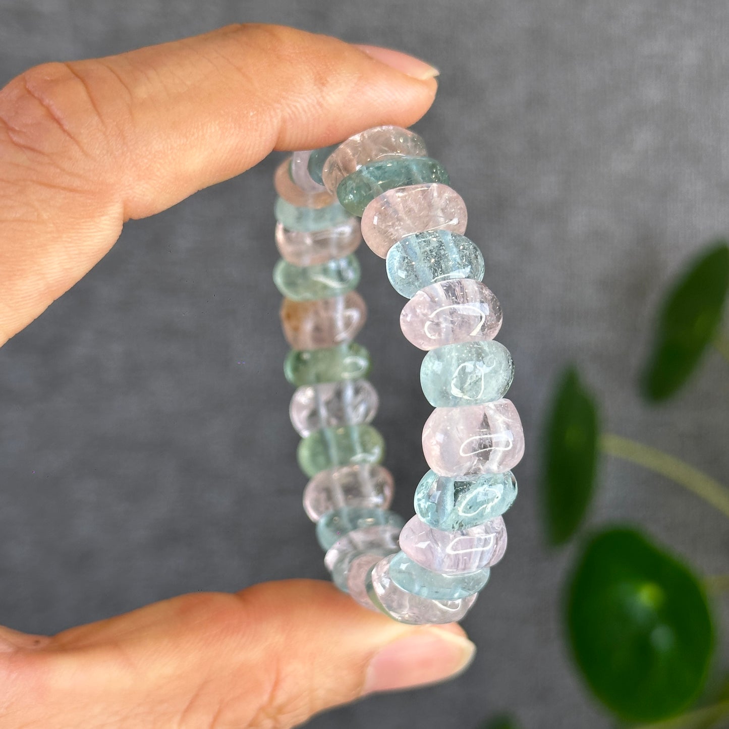 Natural Beryl Mixed Cuff Bracelet from Brazil