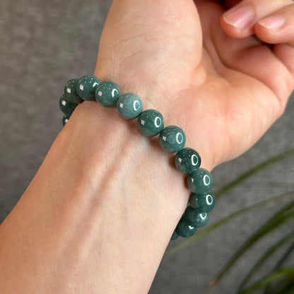 Natural Jadeite Jade Bracelet Size 10 mm