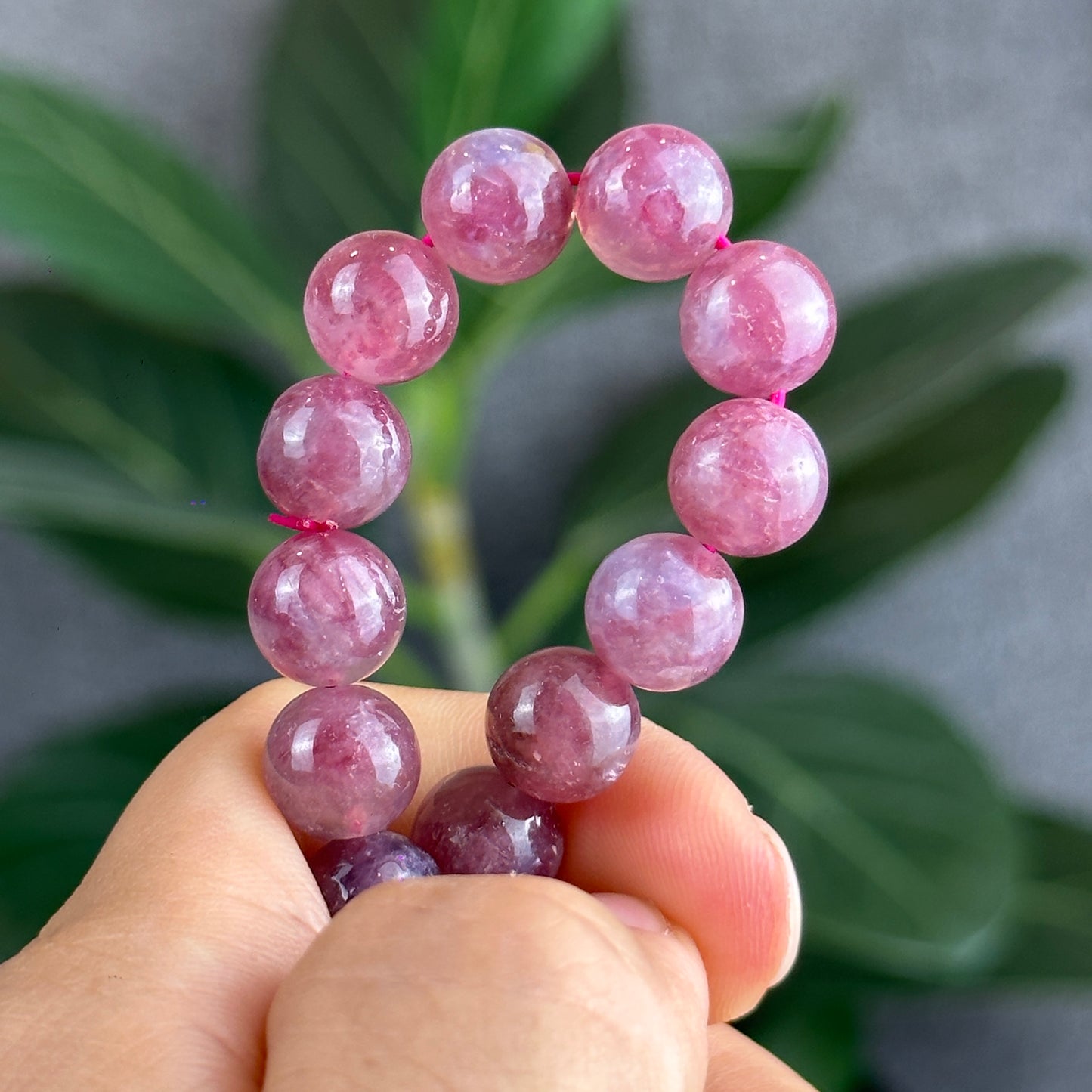 Pink Tourmaline Bracelet Size 9 mm