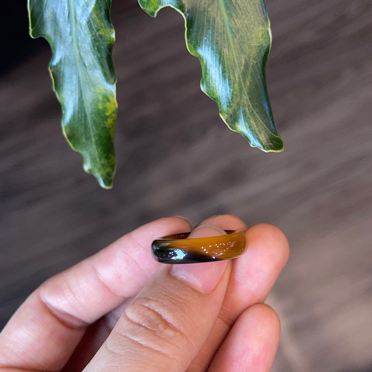 Natural Agate (Brazil) Ring Size 1.8