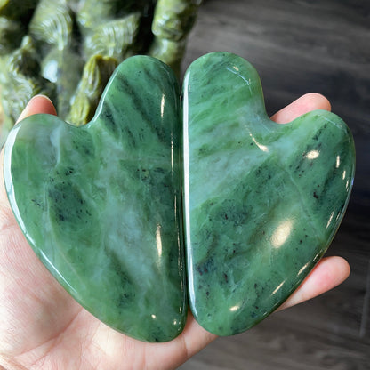 Natural Nephrite Jade Guasha Facial Massage