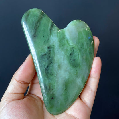 Natural Nephrite Jade Guasha Facial Massage