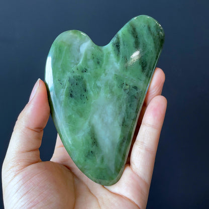 Natural Nephrite Jade Guasha Facial Massage