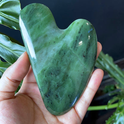 Natural Nephrite Jade Guasha Facial Massage