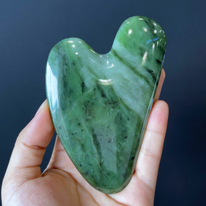Natural Nephrite Jade Guasha Facial Massage