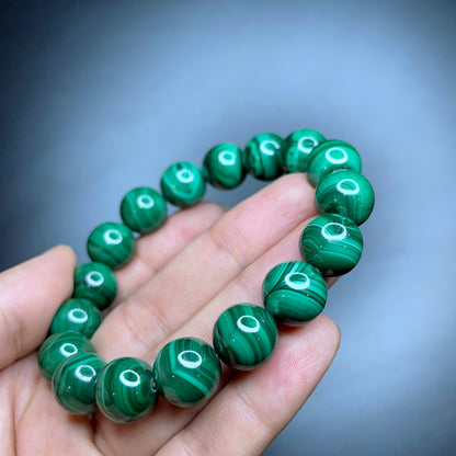Natural Malachite Bracelet Size 12 mm