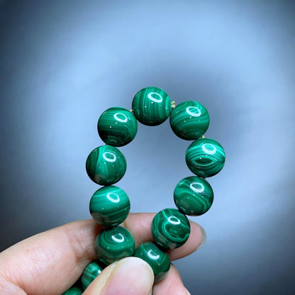 Natural Malachite Bracelet Size 12 mm
