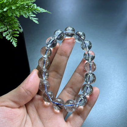 Platinum Rutilated Quartz VIP Bracelet Size 12 mm
