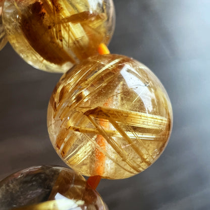 Golden Rutilated Quartz VIP Bracelet Size 9 mm