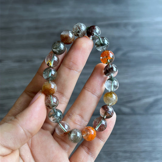 Natural Landscape Quartz Bracelet Size 10 mm