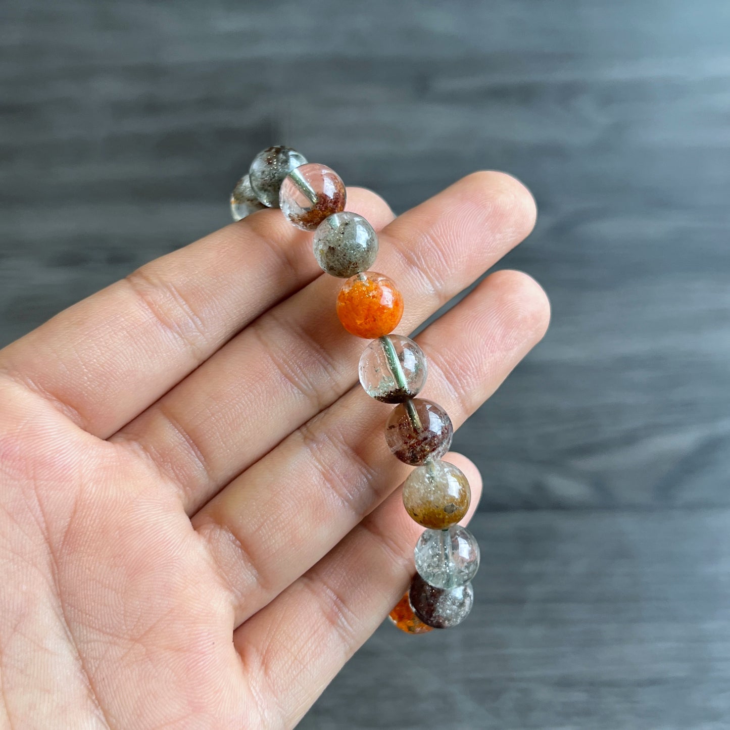 Natural Landscape Quartz Bracelet Size 10 mm