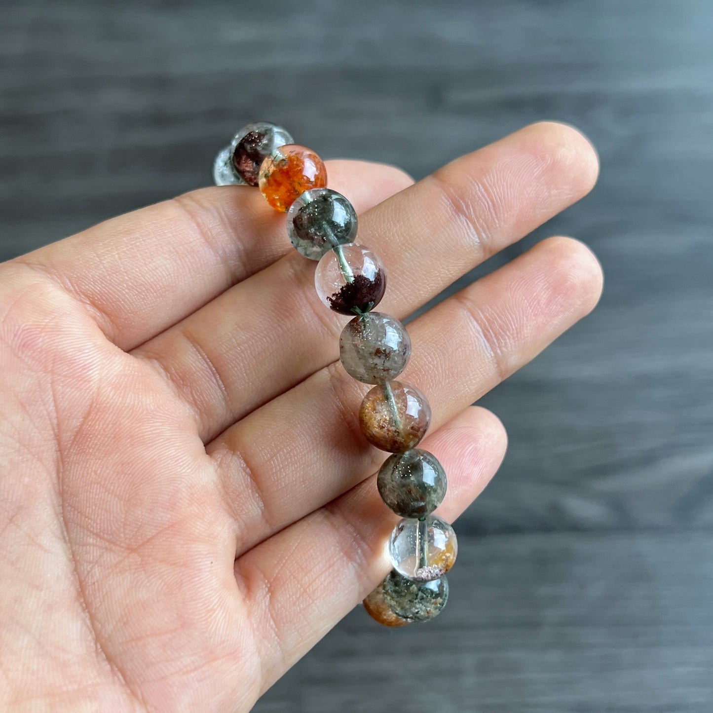 Natural Landscape Quartz Bracelet Size 10 mm