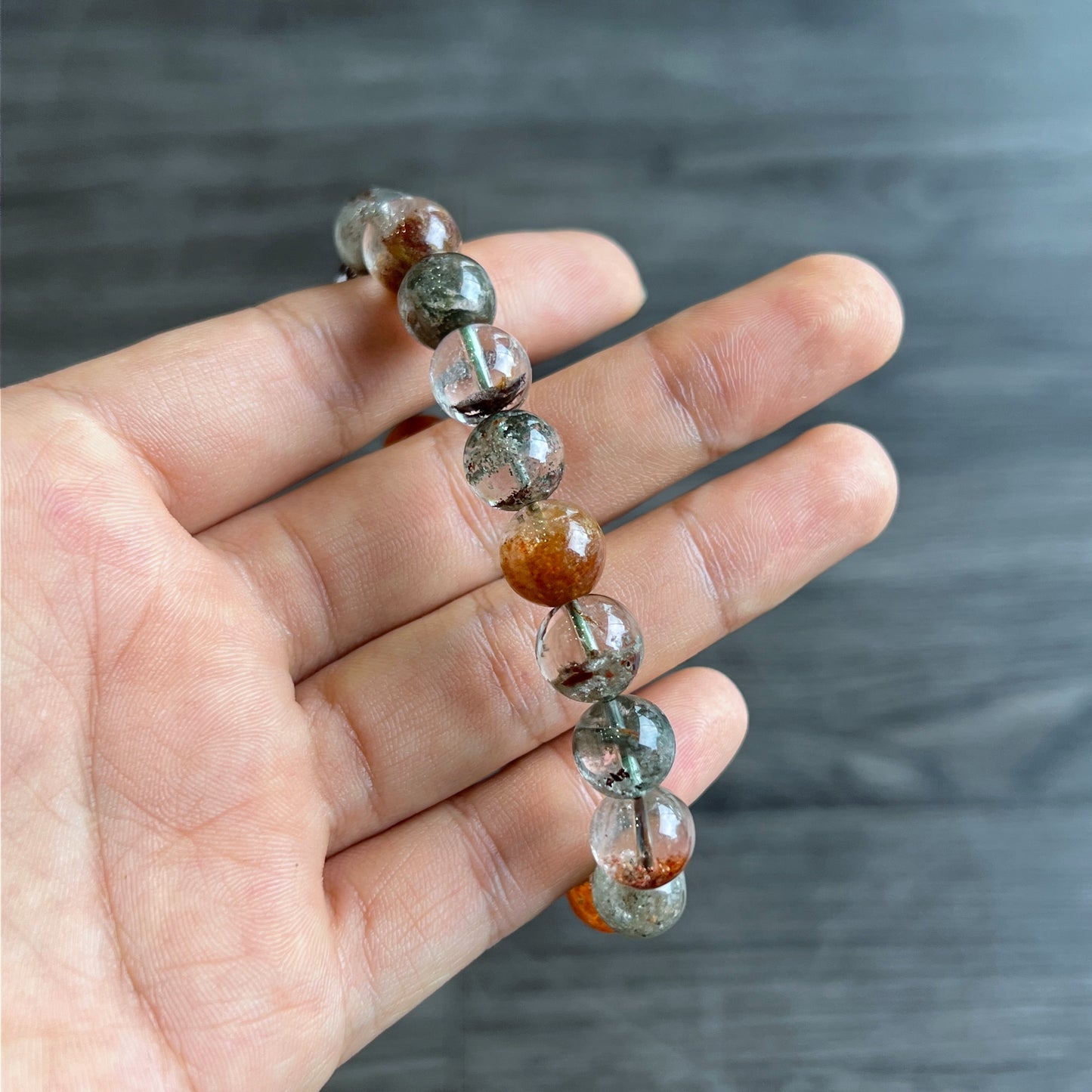 Natural Landscape Quartz Bracelet Size 10 mm