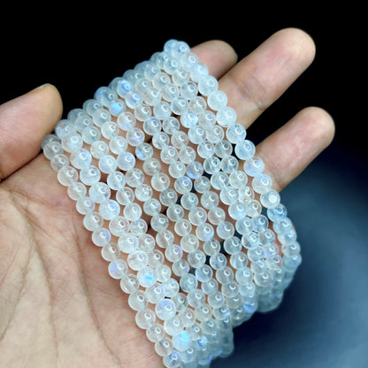 Moonstone Triple Wrap Bracelet Size 4.5-5 mm