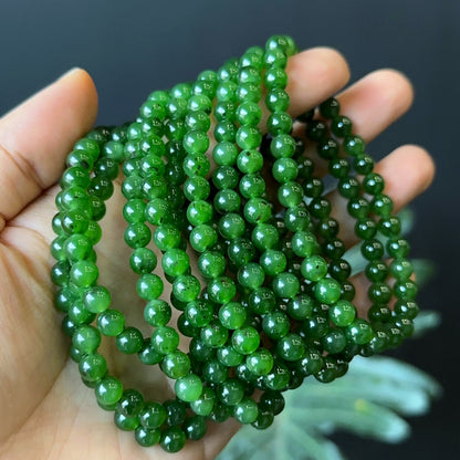 Nephrite Jade Bracelet Size 6 mm