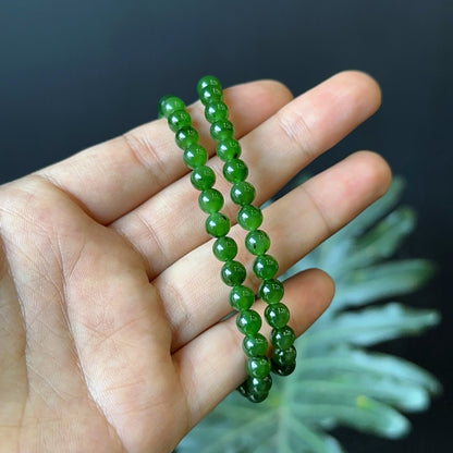 Nephrite Jade Bracelet Size 6 mm