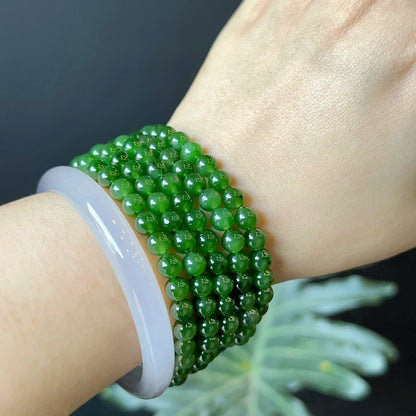 Nephrite Jade Bracelet Size 6 mm