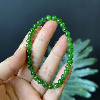 Nephrite Jade Bracelet Size 6 mm