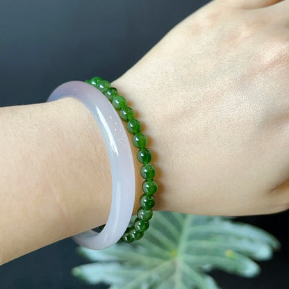 Nephrite Jade Bracelet Size 6 mm