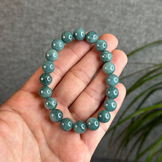 Natural Jadeite Jade Bracelet Size 10 mm