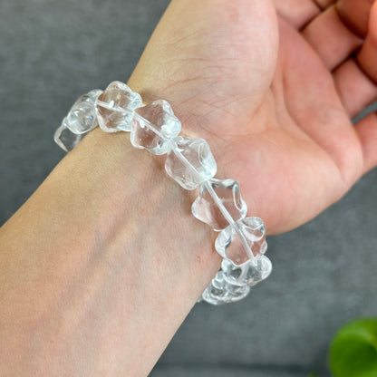Star Natural Clear Quartz Bracelet Size 10x15 mm