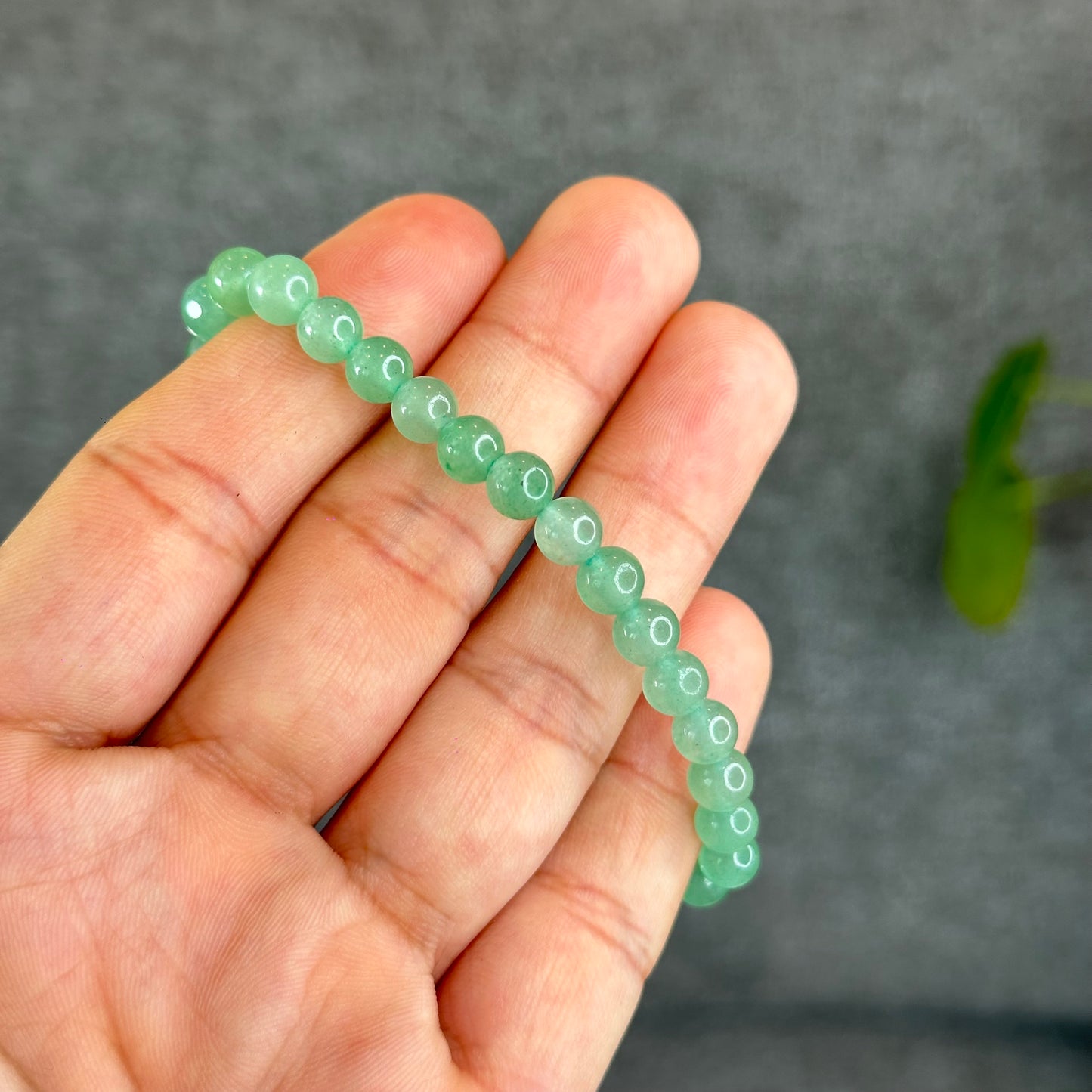 Natural Green Aventurine Bracelet Size 6 mm