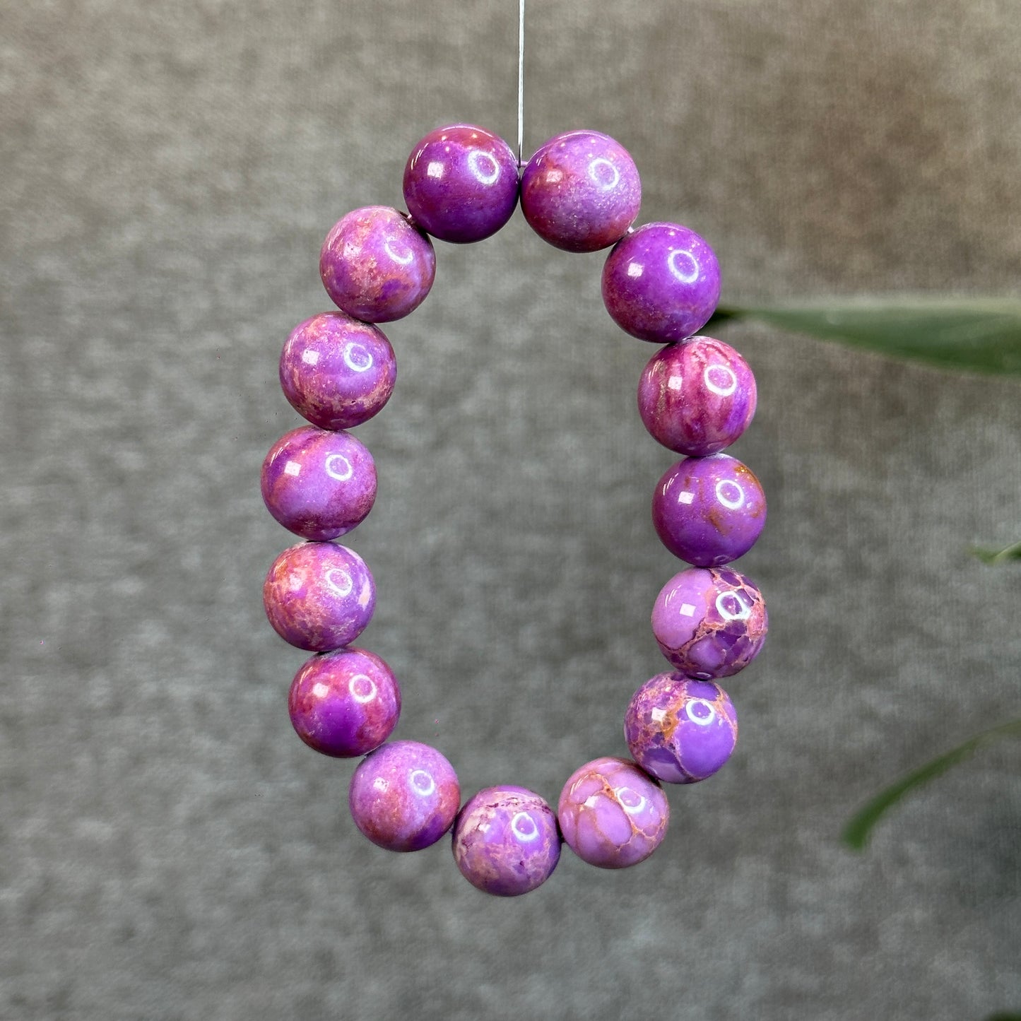Natural Phosphosiderite Bracelet Size 14 mm
