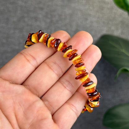 Multi Colour Amber Bracelet Size