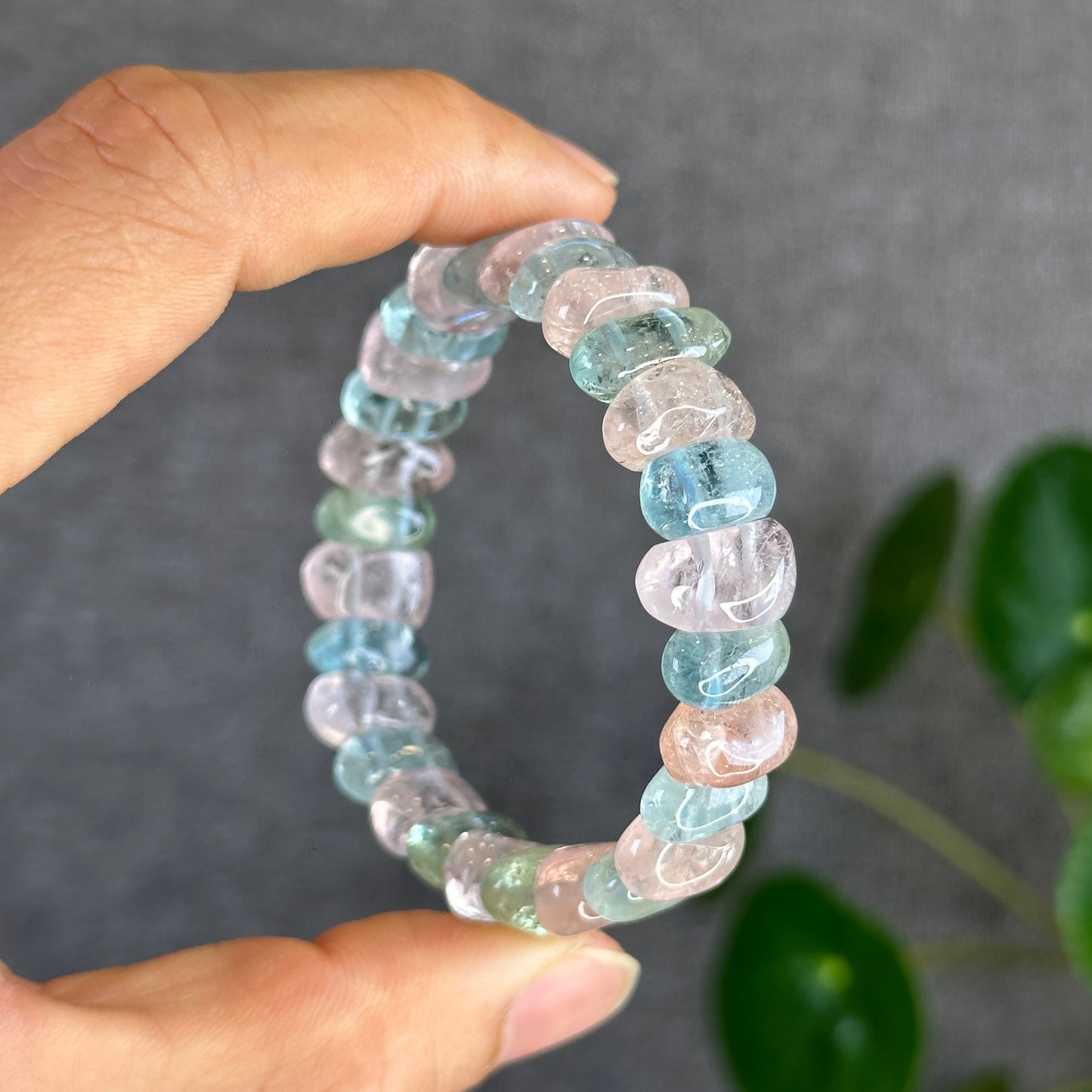 Natural Beryl Mixed Cuff Bracelet from Brazil