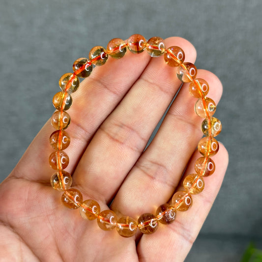 Natural Citrine Bracelet Size 7.5 mm