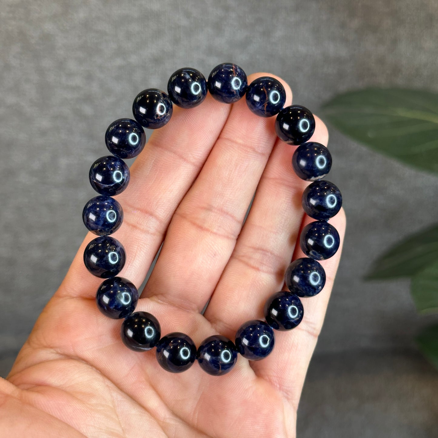 Natural Blue Sodalite Bracelet Size 11 mm