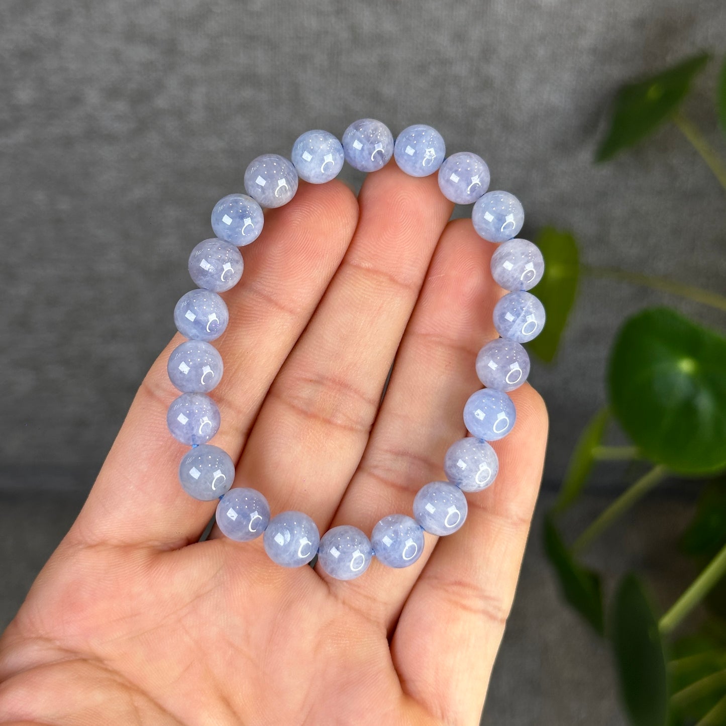 Blue Rose Quartz Bracelet Size 9 mm