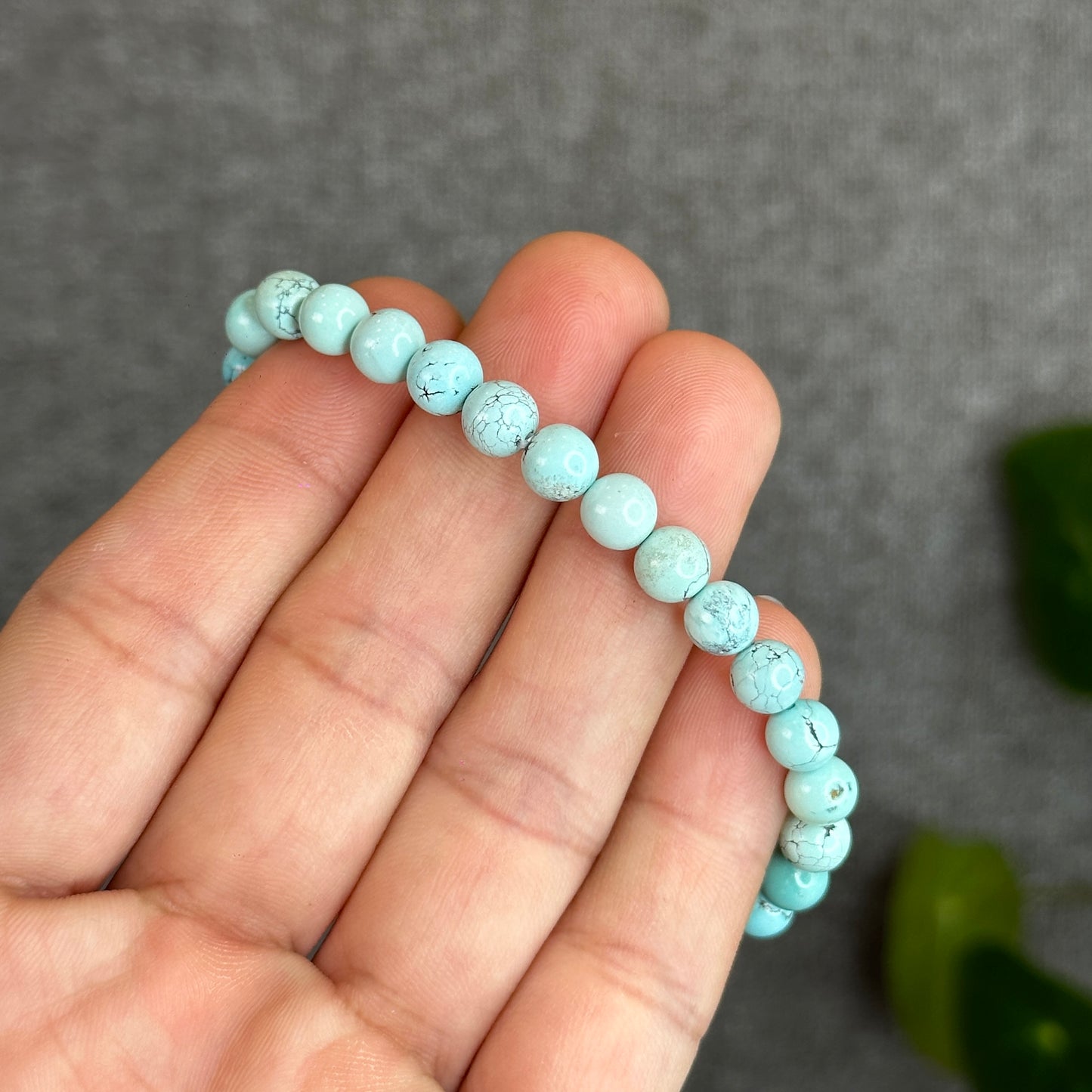 Natural Turquoise Bracelet Size 6.3 mm