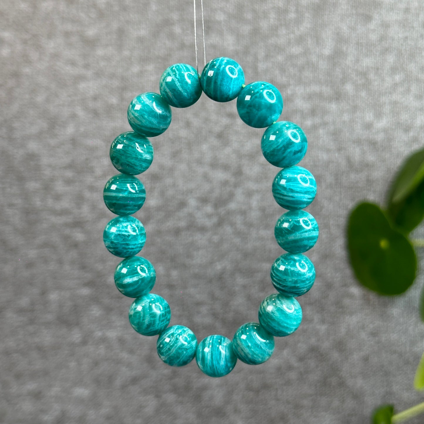Natural Russian Amazonite Bracelet Size 12.3 mm