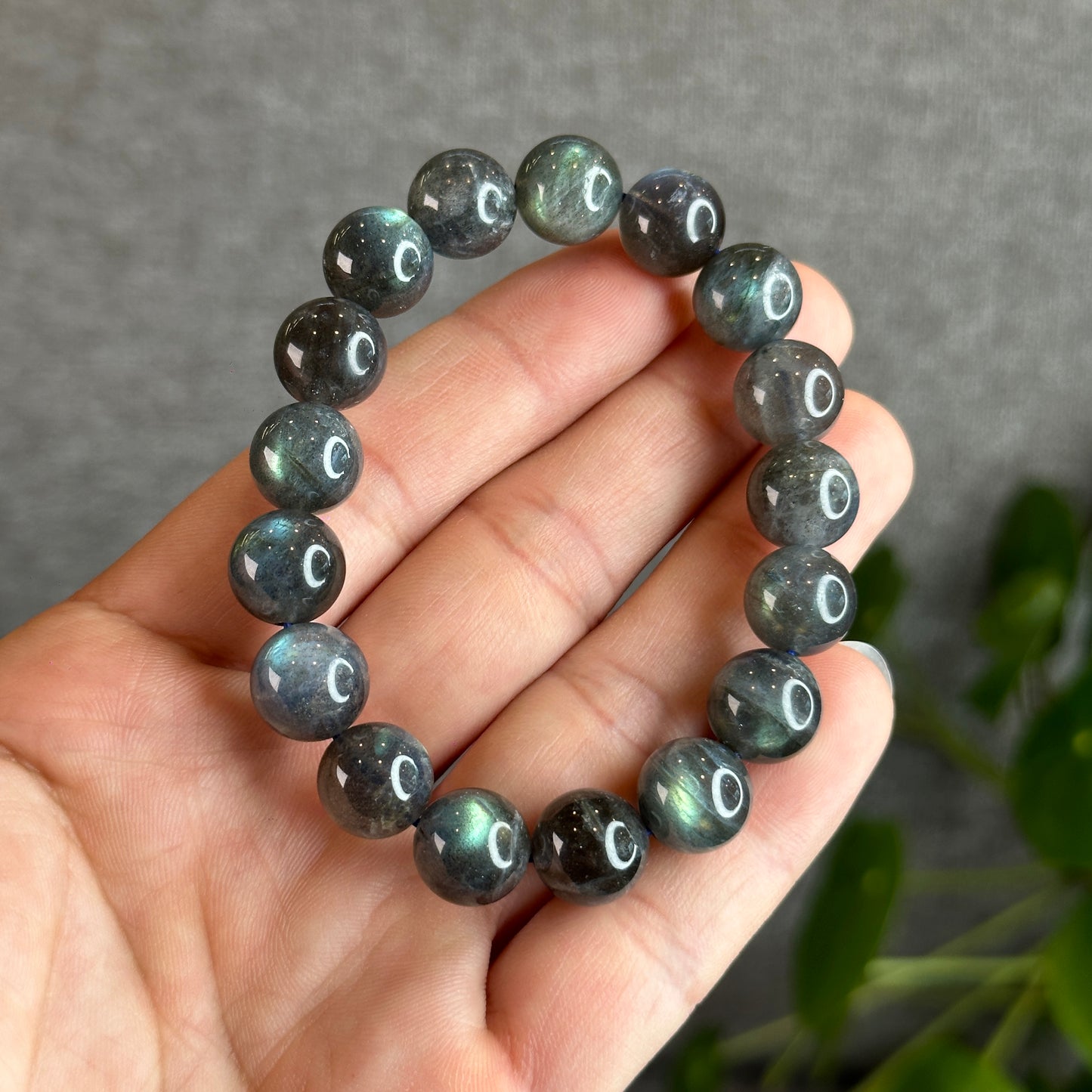 Dark Galaxy Labradorite Bracelet Size 11 mm