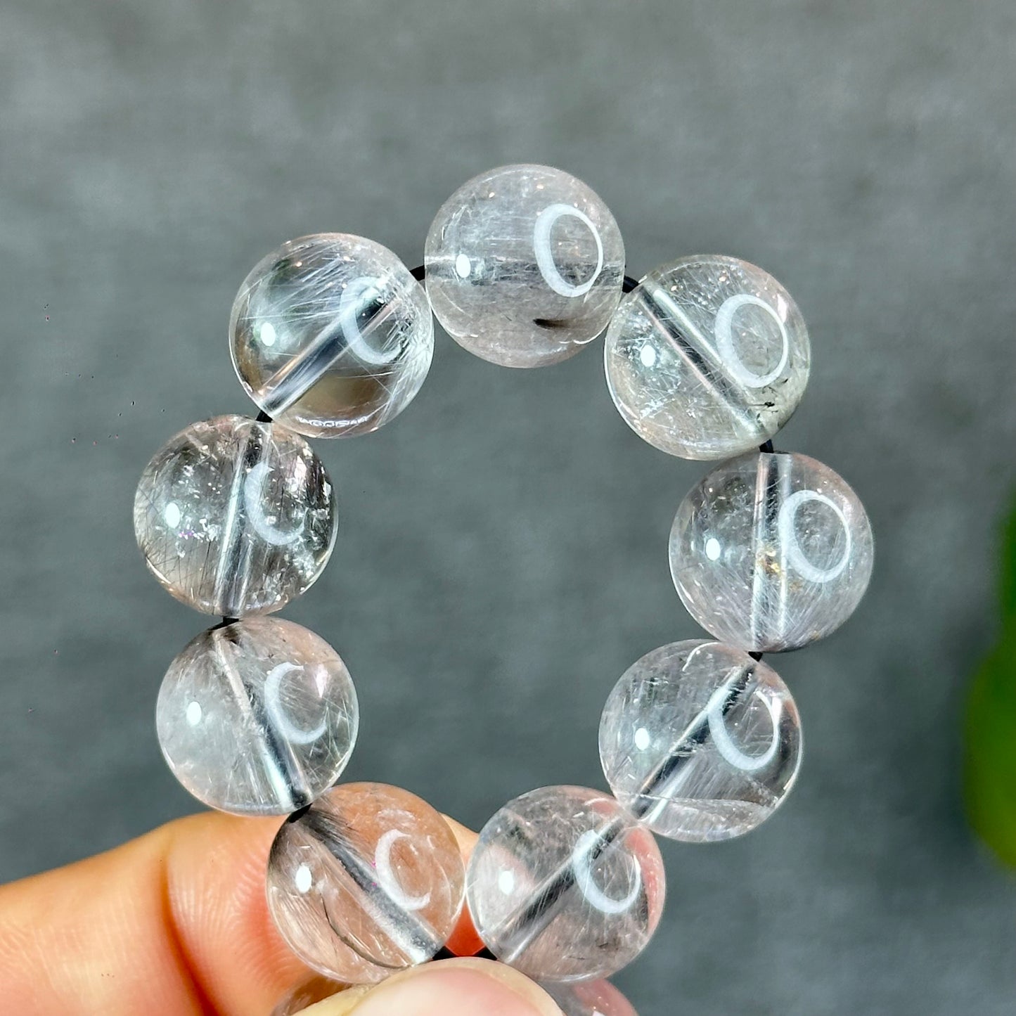 Bracelet Quartz Rutile Brookite Taille 11,5 mm